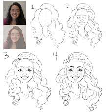 Quick Portrait Tutorial Drawings Self Portrait Drawing Photo To Cartoon