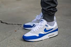 Nike Air Max 1 Anniversary Game Royal On Feet Sneaker Review Nike Air Max Nike Sneakers Fashion