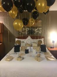 Room Decoration Ideas For Birthday Surprise For Boyfriend Balloons On A Bed Gift Idea Birthday Surprise Boyfriend Birthday Present For Boyfriend Birthday Surprises For Him