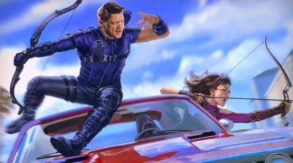 Resultado de imagem para Gavião Arqueiro e Kate Bishop estão em novas artes conceituais da série"