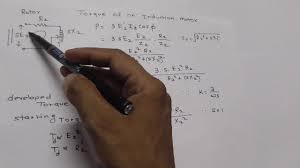 Induction Motor Full Load Torque Expression Youtube