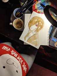 I Painted Touka With Coffee And Red Wine Just Cause I M Happy For Brina Palencia And Her New Baby Boy Arthur Who Was Born Feb 1st Tokyoghoul Kaneki x touka i love this moment when kaneki as thoughts of him and touka manga moment❤. painted touka with coffee and red wine