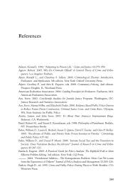 References - American Criminal Justice Policy