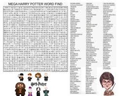 Also print out the matching crossword puzzle and hp characters word search. Harry Potter Mega Word Search Key By Tpt Hemingway Hero Supply