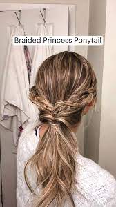 Braided Princess Ponytail In 2021 Hair Styles Long Hair Styles Easy Hairstyles For Long Hair