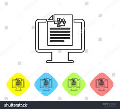 Grey Medical Clinical Record Pet On Monitor Line Icon On White Background Health Insurance Form Prescription Medical Check Marks Re Clinic Medical Line Icon
