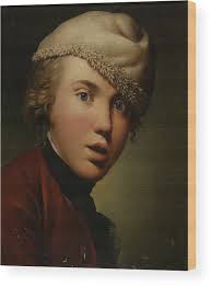 Copy of Jens Juels' Self-Portrait as Young Wood Print by Lars Hansen