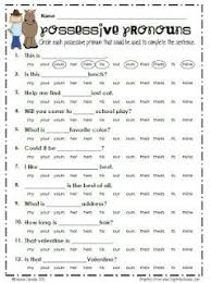 Sailing Through 1st Grade Possessive Pronouns Speech And Language Speech Activities Possessive Pronouns Activities