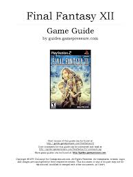 So for the length of this raid the entirety of all three alliances guide him through the raids and go above and beyond to help him out. Final Fantasy Xii Game Guide 1 Leisure Armed Conflict
