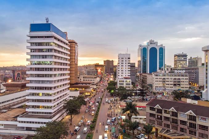Kampala City Skyline Streets Traffic Uganda