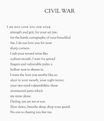 Civil War Poem Words Love Poetry