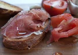 Tomato Bread With Iberico Ham Tomato Bread Food Best Appetizers