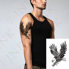 Killer ink tattoo stocks a comprehensive collection of the best rotary and coil tattoo machines around to provide you with the right machines to go and create the most stunning tattoos. Waterproof Temporary Tattoo Sticker Large Size Cool Eagle Hawk Falcon Arm Tatoo Water Transfer Fake Flash Tatto For Man Women Temporary Tattoos Aliexpress