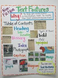 non fiction text features anchor chart education text