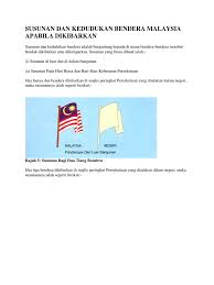 Susunan Dan Kedudukan Bendera Malaysia Apabila Dikibarkan
