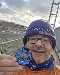 Today's update 🏃‍♂️💙 31.98 miles completed out of a target of 31 miles  for January — taking me to 103% of the challenge completed. I'm also really  pleased to share that £230