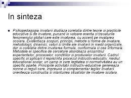 Psihopedagogia Invatarii Disciplina Optionala In Cadrul Modulului De