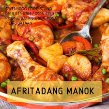 Afritadang Manok Now Serving At Gwenaegg Food Stand Ulam Pinoy Na Mura Food Stands Food Afritadang Manok