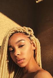 Black And Blonde Faux Locs Blonde Faux Locs Cool Braid Hairstyles Hair Styles Box Braids Hairstyles