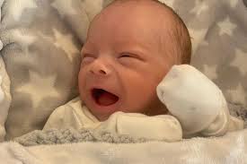 Premature baby whose toy rabbit towered over 3lb frame is now double the  size of favourite toy