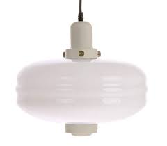 Pendant Light White Glass Pendant Lamp L Warm Grey White O38cm H35cm Hk Living Nedgis Lighting