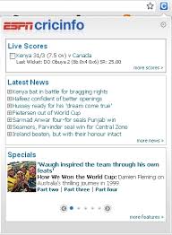 All the cricket fixtures, latest results & live scores for all leagues and competitions on bbc sport. Get Live Cricket Scores From Espn Cricinfo In Chrome And Firefox Browsers Teck In