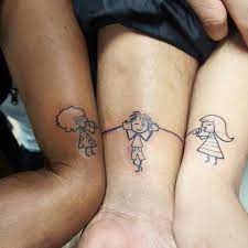 It Was Nice To Meet You Amanda Samantha And Anthony Tattoo Tattoodesigns Ink Tats Trio Tattoo Ideas Friend Tattoos Mom Tattoos