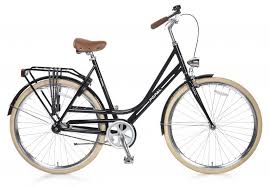 Popal Elize 28 Inch Dames Terugtraprem Zwart Batterieleuchten Zoll Heck