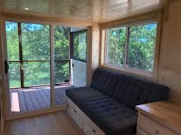 The iconic elm is modeled off of the very first tumbleweed. Escape Model One Tiny House With Screened In Porch