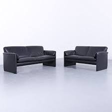 Leolux Bora Designer Leder Sofa Garnitur Schwarz Dreisitzer Couch Echtleder 5994 Furniture Home Decor Couch