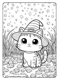 Free Cute Halloween Coloring Pages to Print - Craft · Share · Play