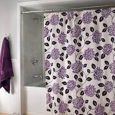 Pretty Shower Curtain With Purple Floral Motif Purple Shower Curtain Pretty Shower Curtains Purple Bathrooms