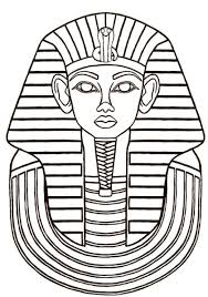 King Tut Coloring Page Free Ancient Egypt Art Egyptian Drawings Egyptian Painting