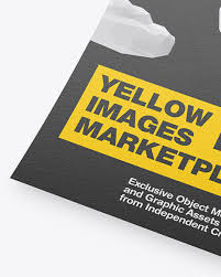 Download A4 Textured Paper Mockup In Stationery Mockups On Yellow Images Object Mockups PSD Mockup Templates