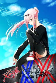 We hope you enjoy our growing collection of hd images to use as a background or home screen for your smartphone or computer. Wallpaper Zero Two Darling In The Franxx Black Clothes Pink Hair Graffiti 1200x1777 Maisakurajima 1825499 Hd Wallpapers Wallhere