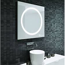 80 80cm Led Illuminated Bathroom Mirror With Built In Light Cool White Bathroom Mirror Mirror With Built In Lights Mirror With Led Lights