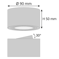 Günstige strahler, spots & aufbaustrahler mit led aufputz dimmbar » hier kaufen und 7% rabatt sichern! Flacher Decken Aufbauspot Alu Geburstet Schwenkbar Rund Mit Led Modul 5w Warmweiss 230v