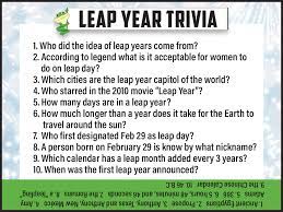Read full profile time in pubs with friends is rarely wasted. Leap Day Trivia Jamestown Gazette
