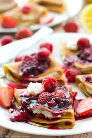 Crepe Sucre Recette Crepe Fromage Creme Fruits Rouges Recette Crepe Sans Sucre Nourriture Delicieuse Alimentation