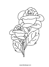 Fiori Rose Da Colorare Tuttodisegnicom