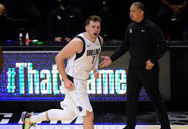 Dallas mavericks guard luka doncic (77) shoots over la clippers guard reggie jackson (1) during the second quarter of an nba playoff basketball game at american airlines center on sunday, may 30. Nba Playoffs Luka Doncic Mavericks Beat Kawhi Leonard Clippers