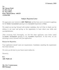 Use this sample rejection letter for job candidates at the phone interview stage. Download Job Rejection Letter Excel Template Exceldatapro