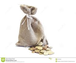 Broken Money Bag Money Bag Bags Stock Images Free