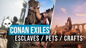 Conan Exiles 2 Guide Fr Tout Savoir Sur Les Esclaves Pets Crafts Youtube