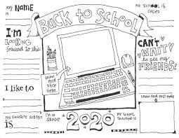 So here is a brand new set of back to school dot coloring pages to get your youngster excited about starting the school year! First Day Of School Coloring Pages Updated With Virtual Option Skip To My Lou