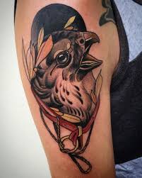 Bird Of Prey Tattoo Electrictattoos Neo Traditional Tattoo Tattoos Insect Tattoo