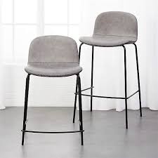 I must admit that i was very apprehensive and was not going to order due to the color options. Primitivo Grey Bar Stools Cb2