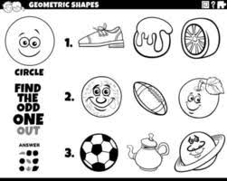 Circulos de varios tamaños dibujos de circulos para imprimir. Juego Educativo De Objetos En Forma De Circulo Para Ninos 1951437 Vector En Vecteezy