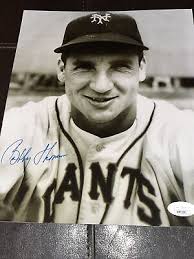 Bobby Thomson Autographed Signed 8X10 Photo JSA Authenticated New York  Giants