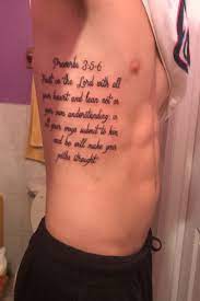 Tattoo Uploaded By Chris Santiago Proverbs Prayer Bibleverse Ribs 879276 Tattoodo
